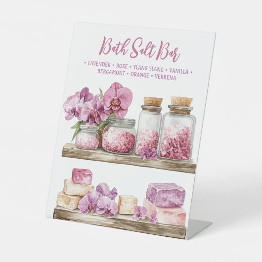 Orchid Wellness-Center Resort | Bath Salt Bar Sockelschild (Vorderseite)