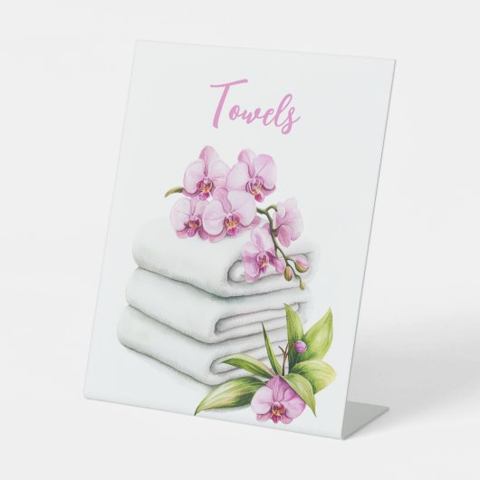 Orchid Wellness-Center Resort | Handtücher Sockelschild (Vorderseite)