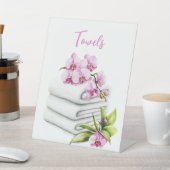 Orchid Wellness-Center Resort | Handtücher Sockelschild (In SItu)