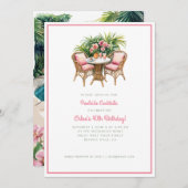 Orchid Wellness-Center Resort | Pool-Party Einladung (Vorne/Hinten)