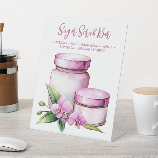 Orchid Wellness-Center Resort | Sugar Scrub Bar Sockelschild (In SItu)