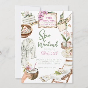 Orchid Wellness-Center Weekend Einladung