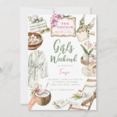 Orchid Wellness-Center Weekend Einladung (Vorderseite)