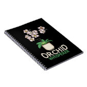 Orchid Whisperer Pflanze Lover Frauen Orchideen Notizblock (Rechte Seite)