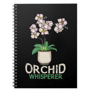 Orchid Whisperer Pflanze Lover Frauen Orchideen Notizblock