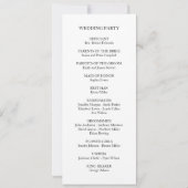 Orchid White Script Hochzeitskarte (Rückseite)