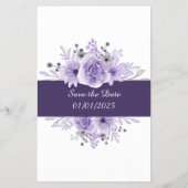 Orchid Wo war ihr Brautparty Spielkarte Flyer (Hinten)