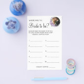 Orchid Wo war ihr Brautparty Spielkarte Flyer (Einzeln)