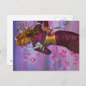 Orchid Woman Postkarte (Vorne/Hinten)
