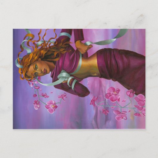 Orchid Woman Postkarte (Vorderseite)