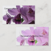 Orchidee 1 visitenkarte (Vorne/Hinten)