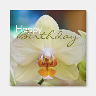 Orchidee • Alles- Gute zum Geburtstagmagnet Magnet