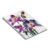 Orchidee - Aquarellblumen Notizblock (Rechte Seite)