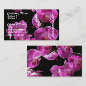 Orchidee blüht Visitenkarten Visitenkarte (Vorne/Hinten)