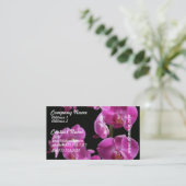 Orchidee blüht Visitenkarten Visitenkarte (Stehend Vorderseite)