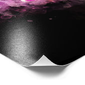 Orchidee Blume Aquarell - Rosa bb 01 Fotodruck (Ecke)