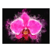 Orchidee Blume Aquarell - Rosa bb 02 Fotodruck (Vorne)
