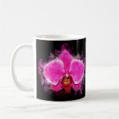 Orchidee Blume Aquarell - Rosa bb 02 Kaffeetasse (Links)