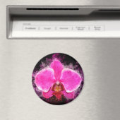 Orchidee Blume Aquarell - Rosa bb 02 Magnet (In Situ (Geschirrspüler))