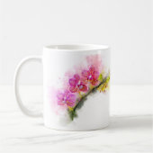 Orchidee Blume Aquarell - Rosa wb 01 Kaffeetasse (Links)