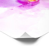 Orchidee Blume Aquarell - Rosa wb 03 Fotodruck (Ecke)