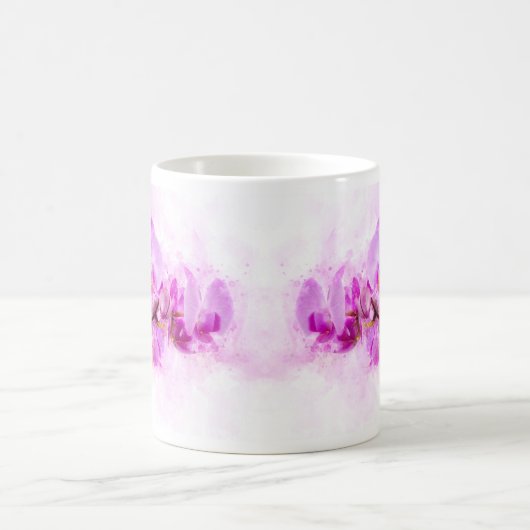 Orchidee Blume Aquarell - Rosa wb 03 Kaffeetasse (Mittel)