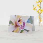 Orchidee Blume Nahe up Art Note Card Karte (Gelbe Blume)