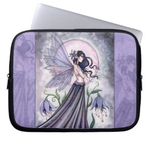 Orchidee der Nacht Fee Laptop Hülle Laptopschutzhülle