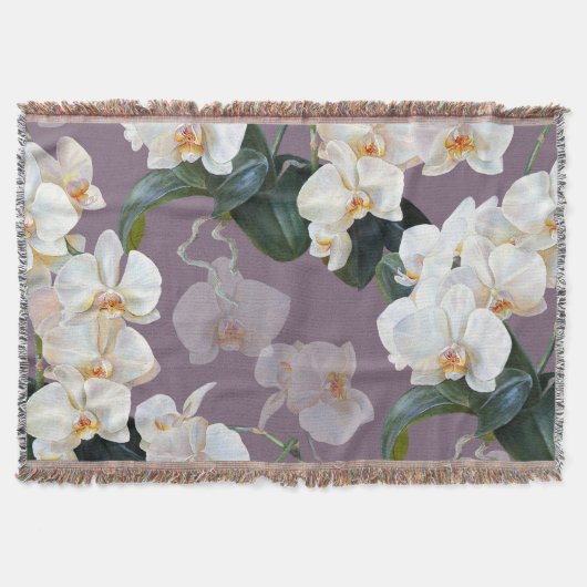 Orchidee dunkle Lavendel-Wasserfarbe. Decke (Vorderseite)