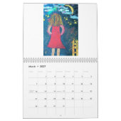 Orchidee, erschwingliche Kunst durch HeatherArt Kalender (Mär 2027)