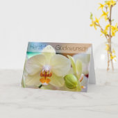Orchidee • Geburtstagskarte Karte (Gelbe Blume)
