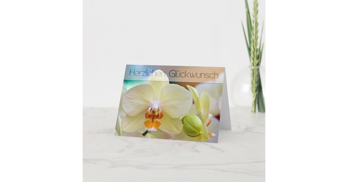 Orchidee Geburtstagskarte Karte Zazzle De