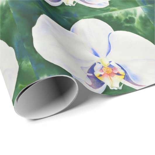 Orchidee Geschenkpapier (Rolleneckpunkt)