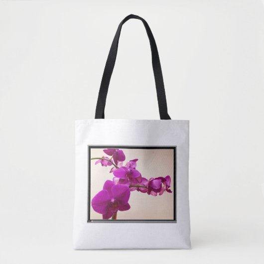 Orchidee in Rosa als Tote Tasche (Vorderseite)