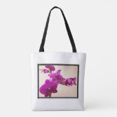 Orchidee in Rosa als Tote Tasche (Rückseite)
