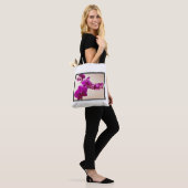 Orchidee in Rosa als Tote Tasche (Am Model)