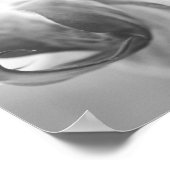 Orchidee in schwarz/weiß poster (Ecke)