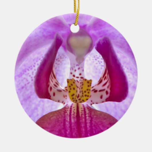 Orchidee Keramik Ornament (Vorne)