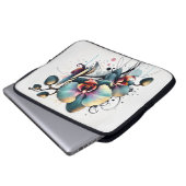 Orchidee Laptopschutzhülle (Vorne Knopf)