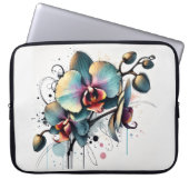 Orchidee Laptopschutzhülle (Vorderseite)
