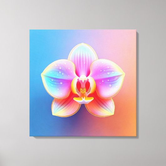 Orchidee Leinwand Print (Vorderseite)