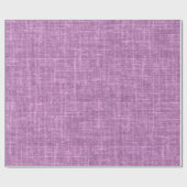 Orchidee Lila Leinen Geschenkpapier (Flach)
