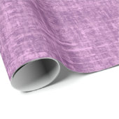 Orchidee Lila Leinen Geschenkpapier (Rolleneckpunkt)