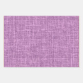 Orchidee Lila Leinen Geschenkpapier Set (Vorderseite 3)