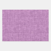 Orchidee Lila Leinen Geschenkpapier Set (Vorderseite 2)
