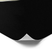 Orchidee mit Wassertropfen Poster (Ecke)