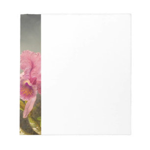 Orchidee mit zwei Kolibris Heade Notizblock