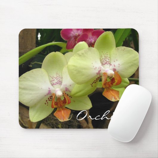 Orchidee Mousepad (Mit Mouse)