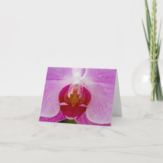 Orchidee Notecard Karte (Vorderseite)
