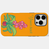 Orchidee, orchid , pixel art Case-Mate iPhone hülle (Rückseite (Horizontal))